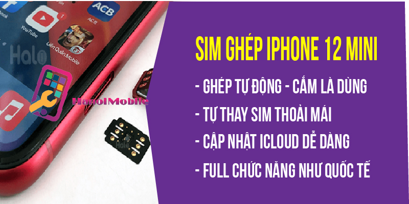 Chức năng sim ghép iphone mini 